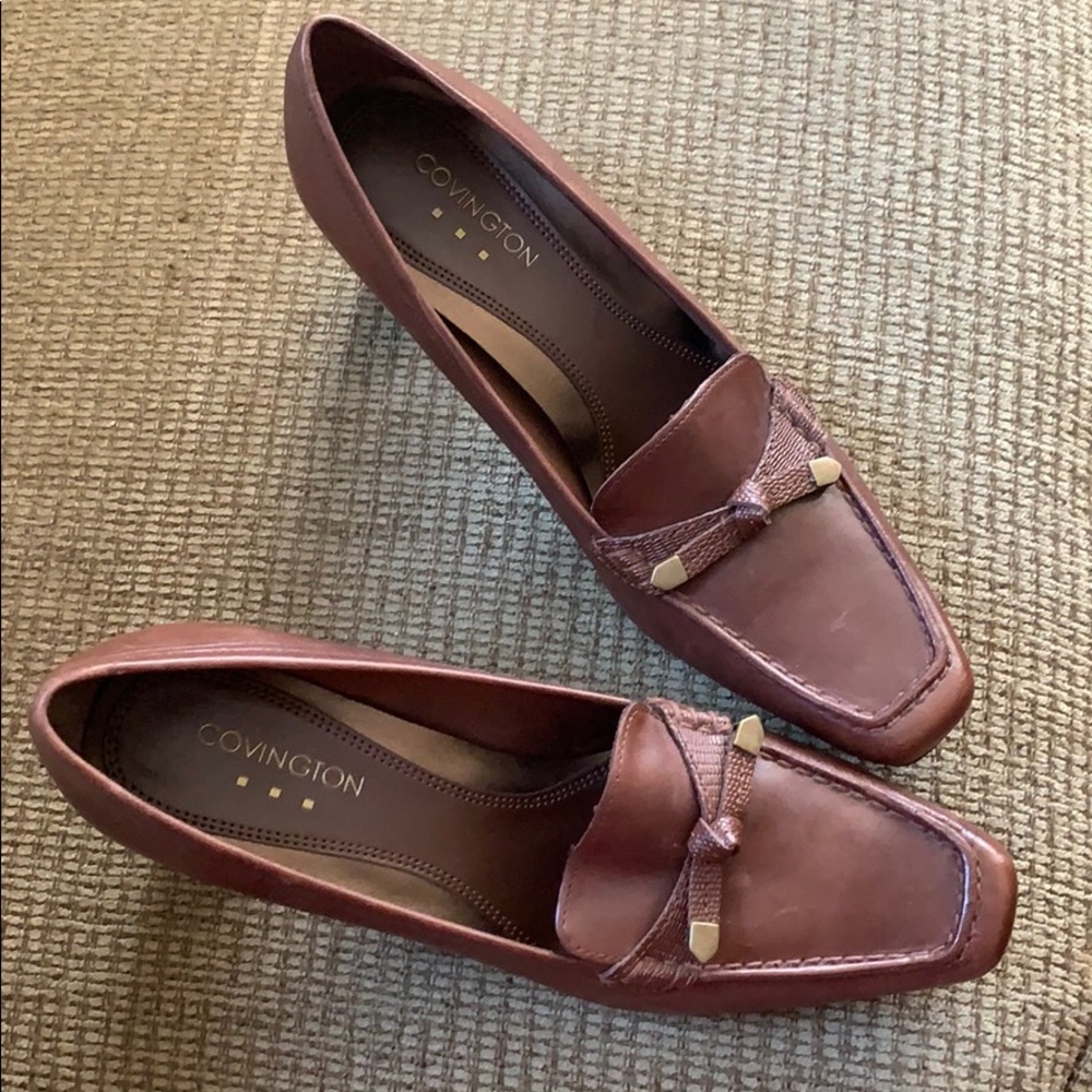 New Covington Brown Dress Heels Without Box